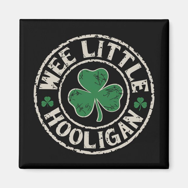 Aimant Petit Trèfle de voyou de la Saint-Patrick (Devant)