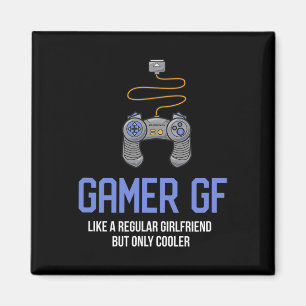 Aimant Petite amie de gamer jeu vidéo 