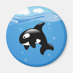 Aimant Petite baleine d'Orca sur Aqua
