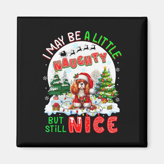 Aimant Petite coquine mais Nice Noël Cavalier Roi Charles (Devant)
