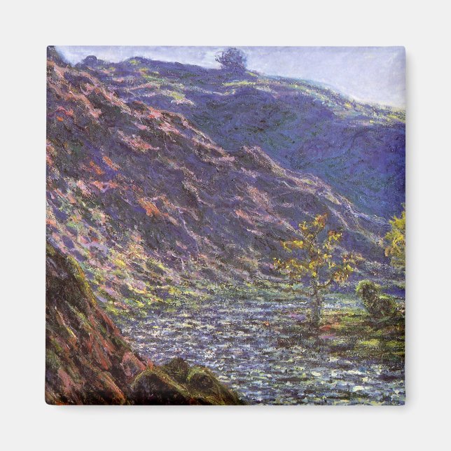 Aimant Petite Creuse, Lumière du soleil par Claude Monet (Devant)