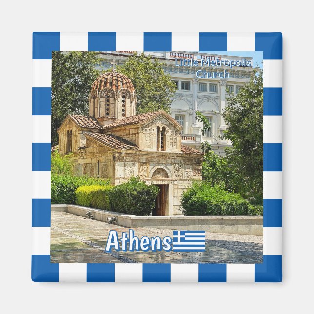 Aimant Petite église Metropolis à Athènes, Grèce voyage (Devant)