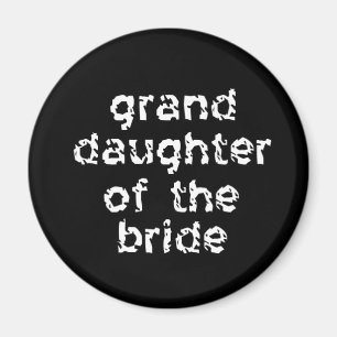 Aimant Petite-fille de la mariée