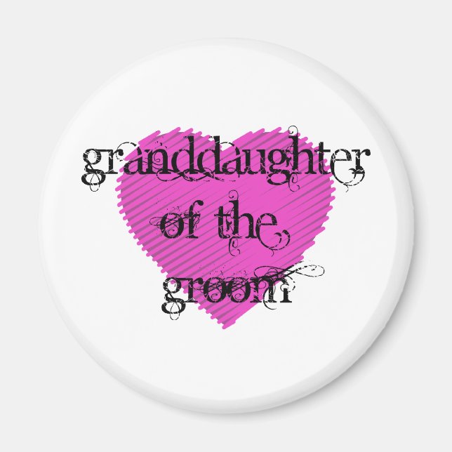 Aimant Petite-fille du marié (Devant)