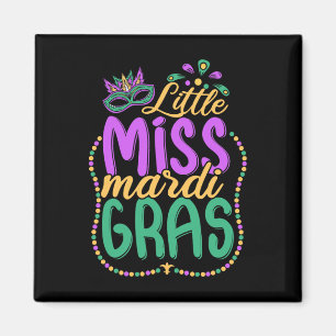Aimant Petite Miss Mardi Gras Enfants Carnaval Vêtements
