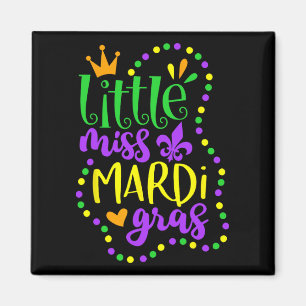 Aimant Petite Miss Mardi Gras Enfants Carnaval Vêtements