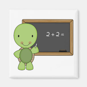 Aimant petite tortue tableau noir