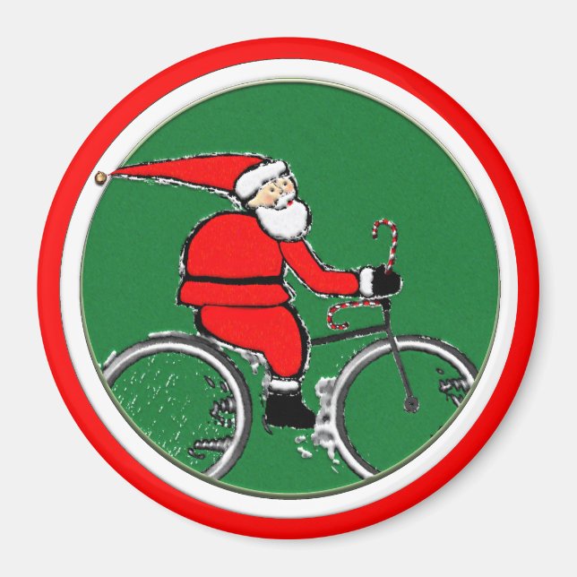 Aimant Petits cadeaux de cyclisme dans les chaussettes (Devant)