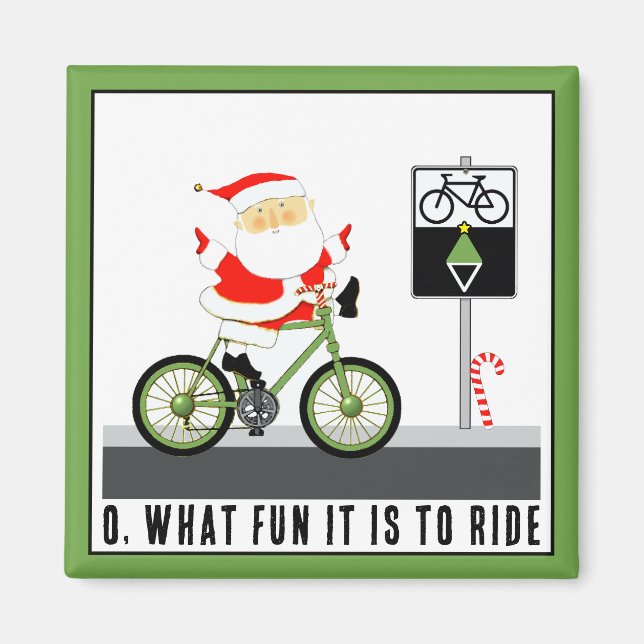 Aimant Petits cadeaux de cycliste (Devant)