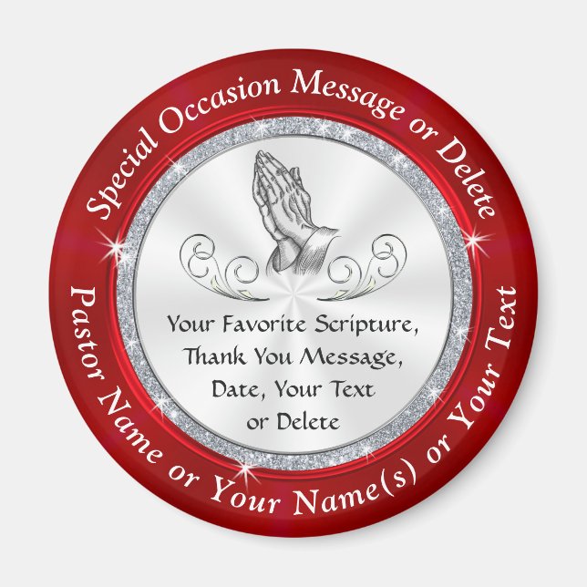 Aimant Petits cadeaux pour les membres de l'Église, bon m (Devant)