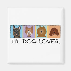 Aimant Petits T-shirts et cadeaux d'amoureux des chiens