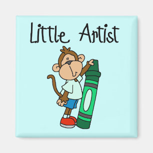 Aimant Petits T-shirts et cadeaux d'artiste de singe
