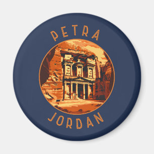 Aimant Petra Jordan cercle retro désorganisé