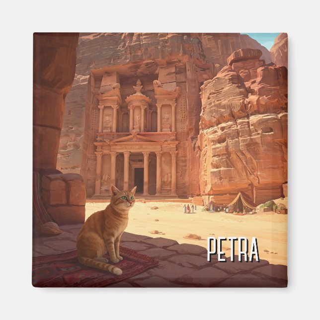 Aimant Petra Jordan Voyage en chat (Devant)