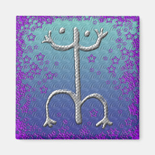 Aimant pétroglyphe de coqui de Porto Rico