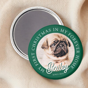 Aimant Pet's My First Christmas In Forever Home Modern