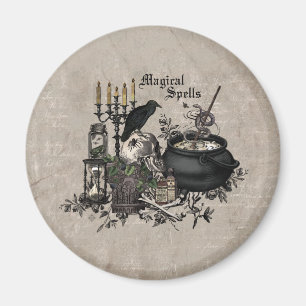 Aimant PEU DE TÉMOINS vintages D'Halloween