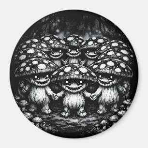 Aimant Peuple Champignon •  Créatures de la forêt par Bur