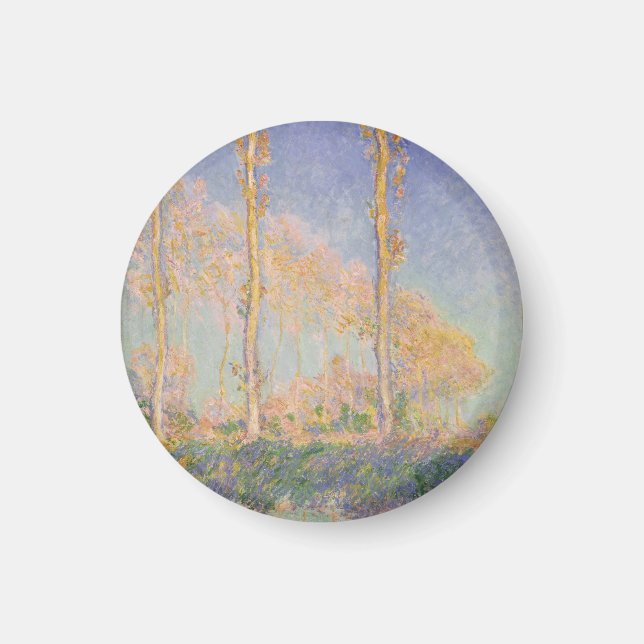 Aimant Peupliers, paysage impressionniste, Claude Monet (Devant)