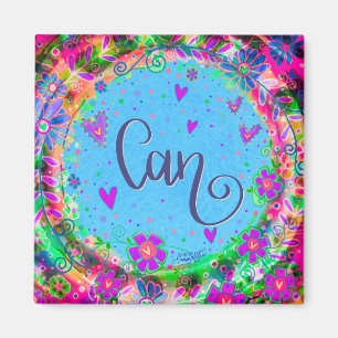 Aimant Peut Plutôt Amusant Floral Moderne Inspirivé