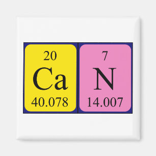 Aimant Peuvent enregistrer le nom de table périodique