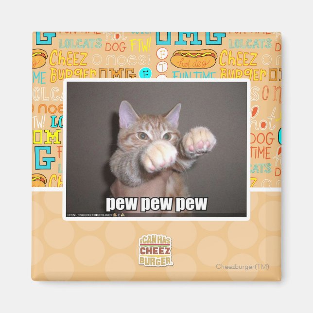 Aimant Pew pew pew (Devant)