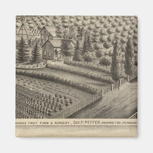 Aimant Pewaukee Fruit Farm & Nursery (Devant)