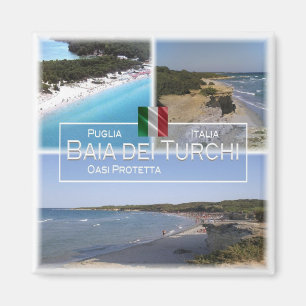 Aimant PGL005 BAIA DEI TURCHI, Pouilles, Italie, Frigo
