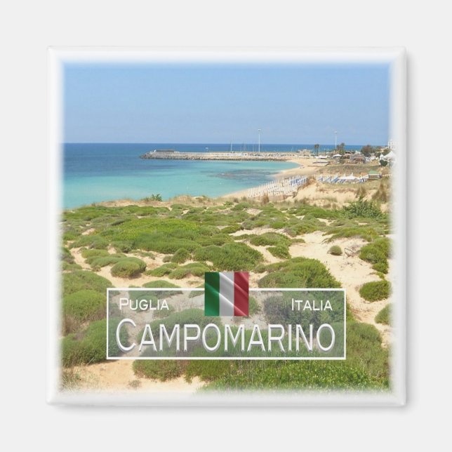 Aimant PGL007 CAMPOMARINO DI MARUGGIO, Pouilles, Frigo (Devant)