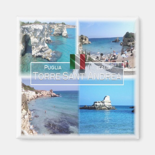 Aimant PGL013 TORRE SANT'ANDREA, SALENTO, Réfrigérateur d (Devant)