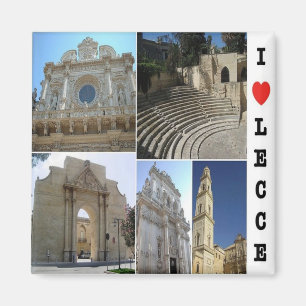 Aimant PGL031 LECCE, SALENTO, I Love, Apulia, Frigo