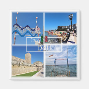 Aimant PGL044 BARI, panneau de plage e pomodoro, réfrigér