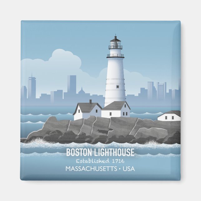 Aimant Phare de Boston (Devant)