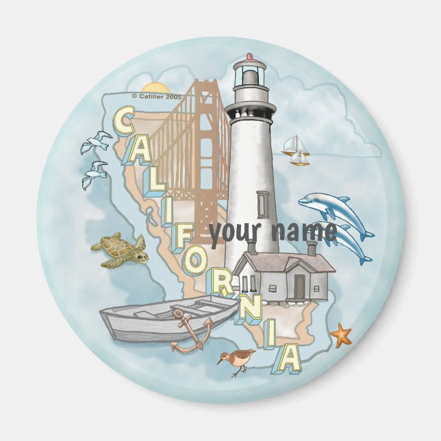 aimant Phare de Californie (Devant)