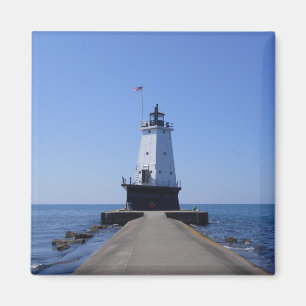 Aimant Phare de North Pierhead, Ludington, MI
