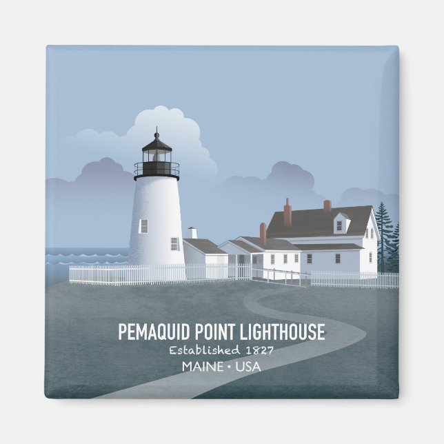 Aimant Phare de Pemaquid Point (Devant)