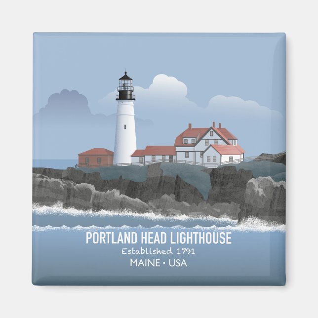 Aimant Phare de Portland Head (Devant)