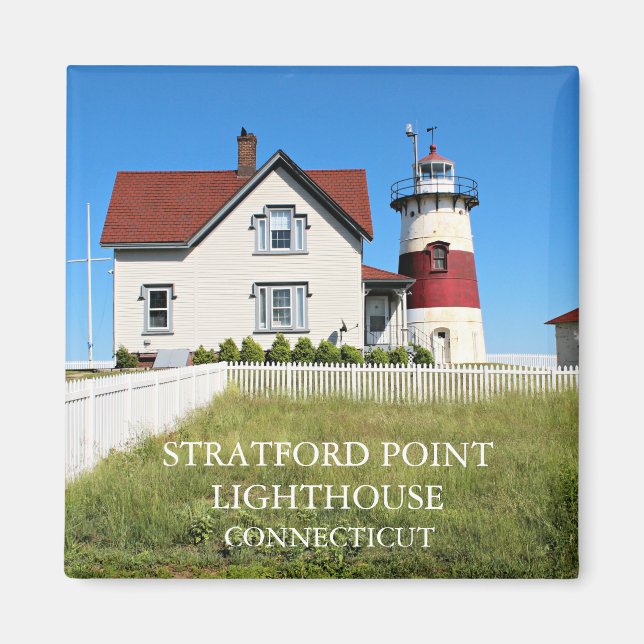 Aimant Phare de Stratford Point, Connecticut (Devant)