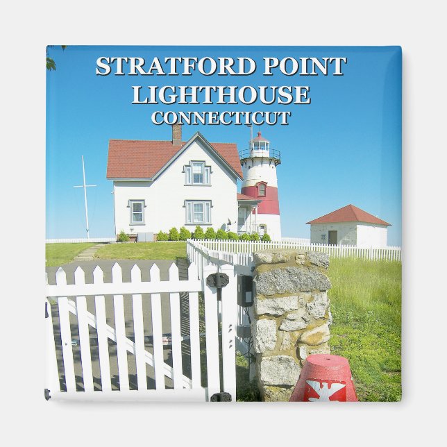 Aimant Phare de Stratford Point, Connecticut (Devant)
