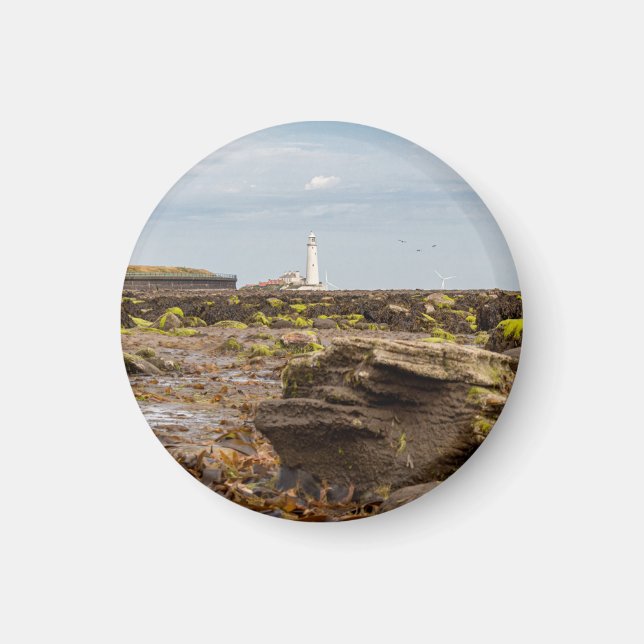 Aimant phare de Whitley Bay  (Devant)