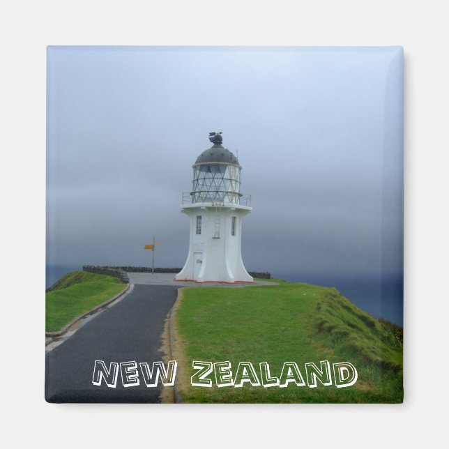 Aimant Phare du Cap Reinga, Nouvelle-Zélande (Aimant frig (Devant)