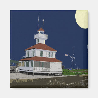 Aimant Phare du lac Pontchartrain de nuit