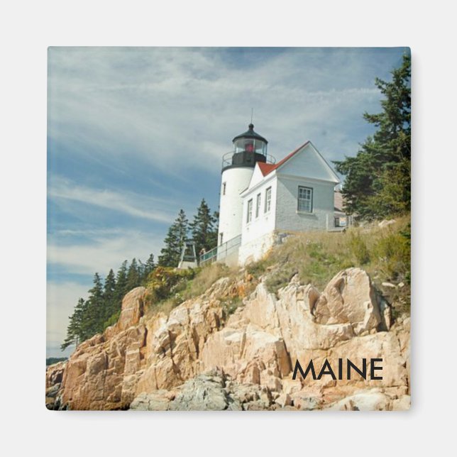 AIMANT PHARE DU PORT DE BASS, MAINE (Devant)