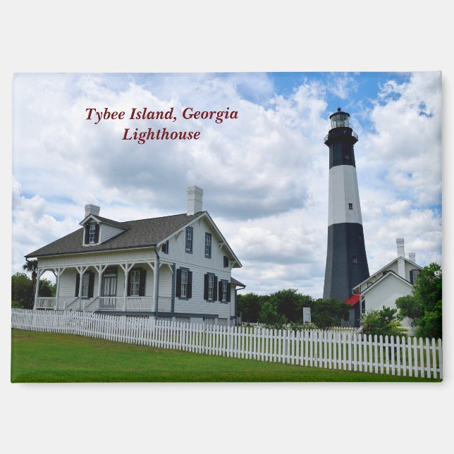 Aimant Phare historique de Tybee Island (Recto)