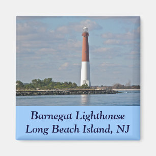 Aimant Phare LBI NJ de Barnegat de "vieille prise de bec"