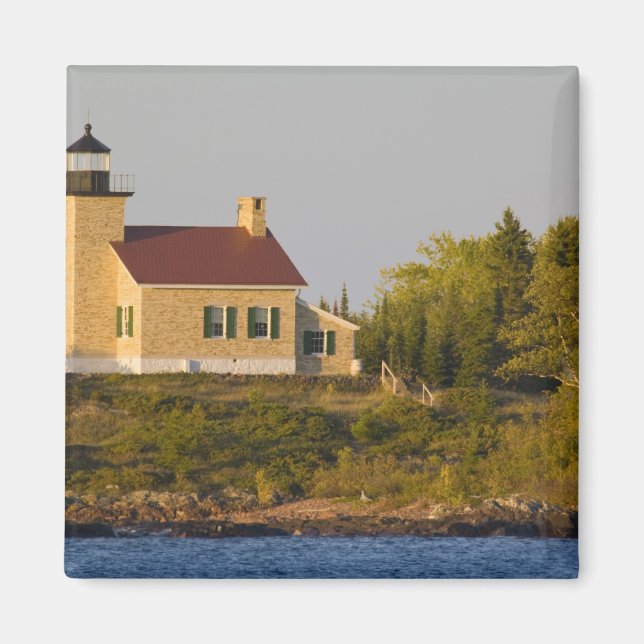Aimant Phare sur le lac Supérieur près de Copper Harbor (Devant)