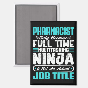 Aimant Pharmacien Titre de l'emploi Profession Drôle Phar