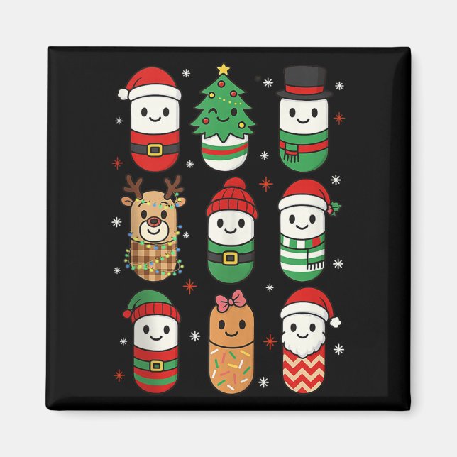 Aimant Pharmacy Christmas Xmas Vibes Pharmacist Pharm Tec (Devant)