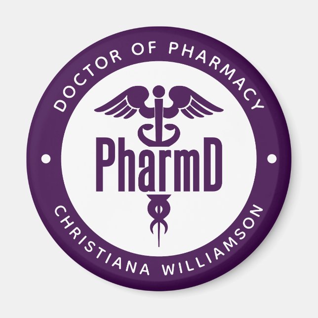 Aimant PharmD Docteur en pharmacie Pharmacy Graduation Ph (Devant)