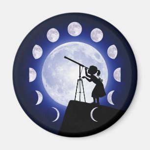 Aimant Phase de la lune d'astronomie